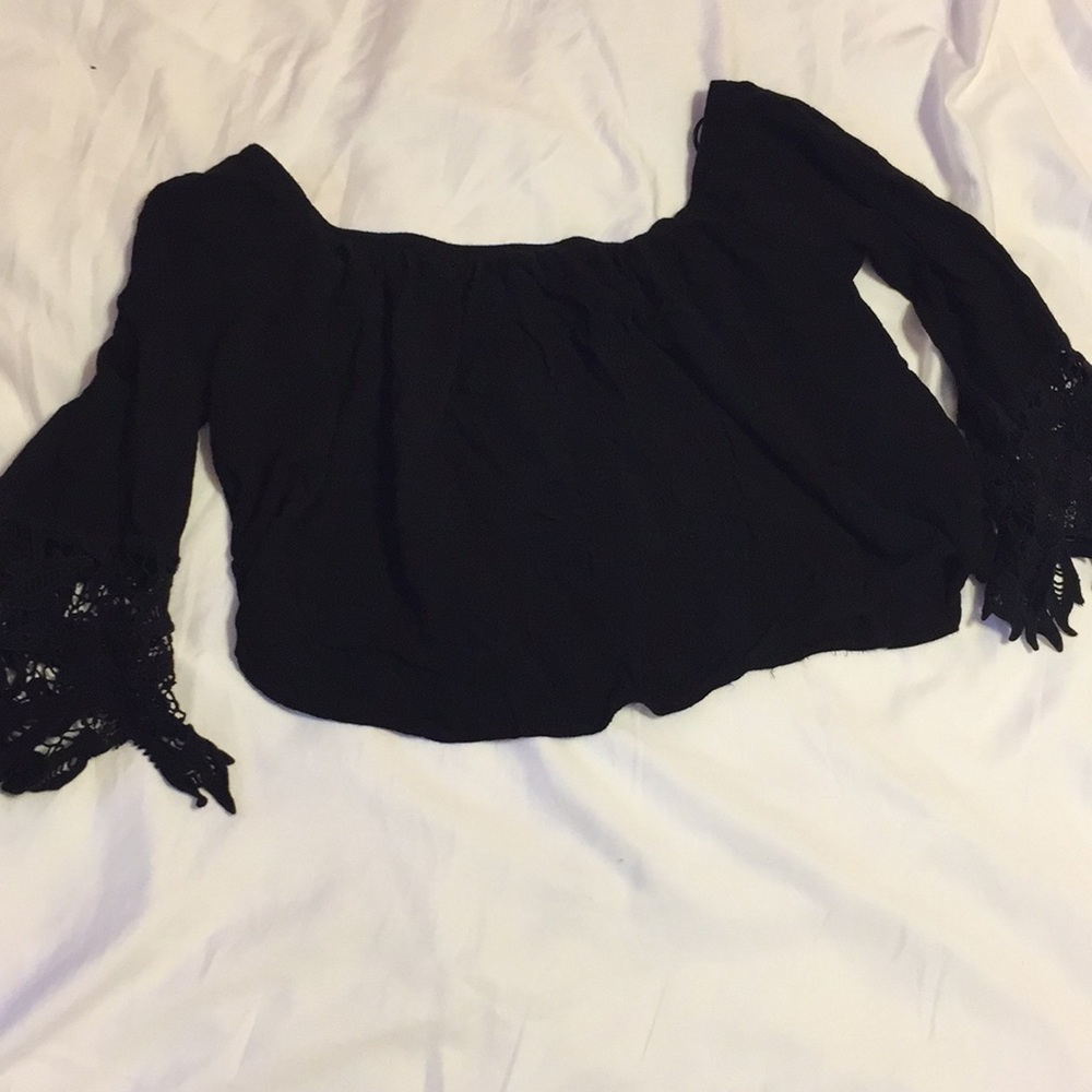 Off the shoulder crop top